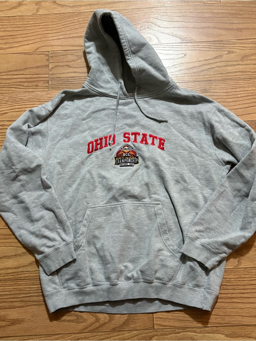 2007 NCAA OSU Ohio State Buckeyes Championship Pullover Hoodie Large